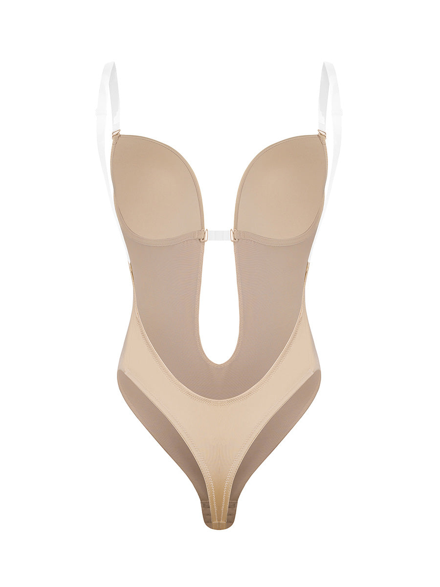 New Design Party Wear Deep V Neck Shapewear Bodysuit